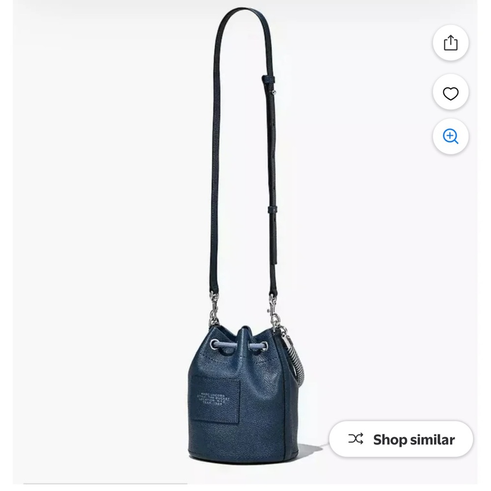 Marc Jacobs Bucket & Drawstring Navy Bucket Bag - Picture 5 of 16
